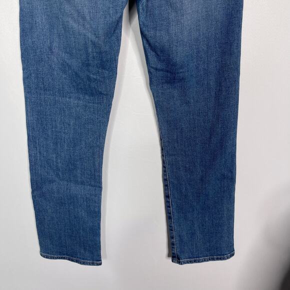 Edwin Womens 28 Elin Crop Straight Jeans Faded Blue Slim Leg Denim Cotton Blend - Picture 8 of 11